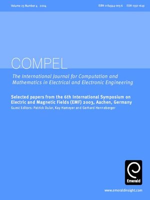 cover image of COMPEL: The International Journal for Computation and Mathematics in Electrical and Electronic Engineering, Volume 23, Issue 4